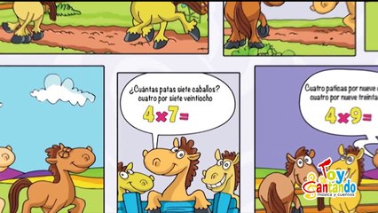 Canciones las Tablas de Multiplicar del 1 al 10 TABLA DEL CUATRO (4)
