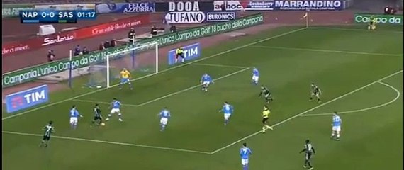 Diego Falcinelli 0:1 goal - Napoli vs Sassuolo - 16/01/16