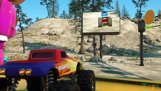 Learn Shapes And Race Monster Trucks - TOYS (Part 3) Videos For Children