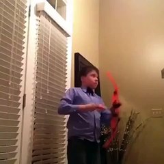 Kid shoots arrow and hit himself in the eye | ORIGINAL