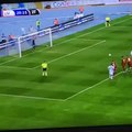 Funny goal celebration of Andrea Cocco from Pescara
