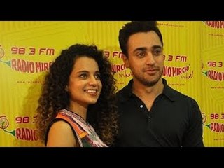 Kangana Ranaut & Imran Khan Promote Katti Batti @ Radio Mirchi Studio