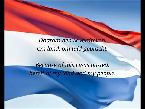 Dutch National Anthem - 'Het Wilhelmus' (NL EN)