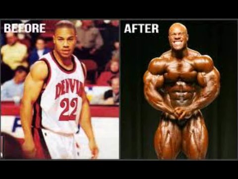 Profi-Bodybuilder vor und nach Ronnie Coleman, Arnold, Phil Heath, Kai Greene, Jay Geschnitten