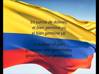 Colombian National Anthem - '¡Oh Gloria Inmarcesible!' (ES EN)
