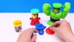 Play Doh Smashdown Hulk Can Heads Featuring Iron Man From Marvel the Avengers Superheroes