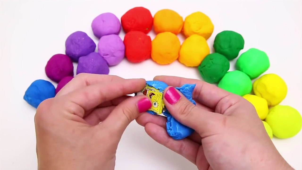 Play doh rainbow unboxing surprise eggs toys Pl...