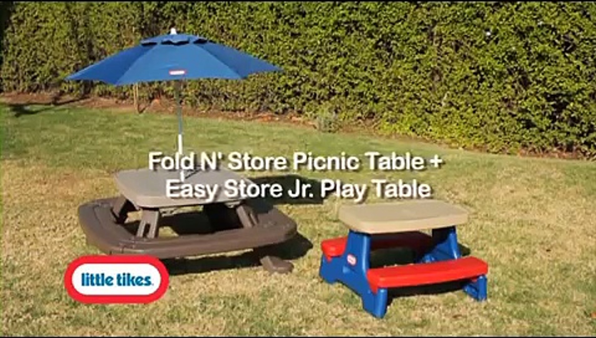 Little tikes easy store picnic table new arrivals