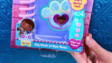 Doc McStufffins Pet Vet NEW TOYS Findo Puppy Dog Carrier, Book of Boo Boos & Dr Sandra McS