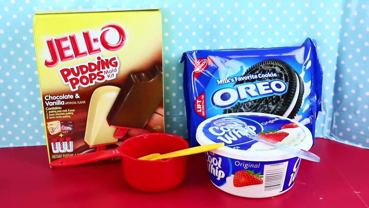 Jell-O Pudding Pops Toy Playset DIY Popsicles Cookies N Cream Vanilla & Chocolate Oreoes