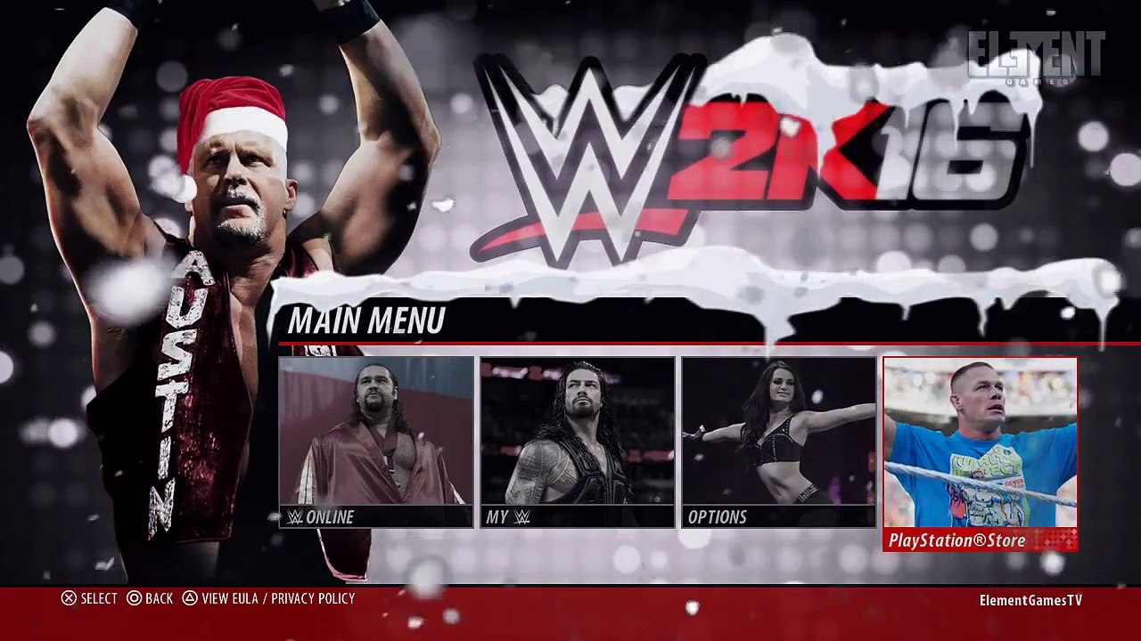 WWE 2K16 Gets a Christmas Makeover!