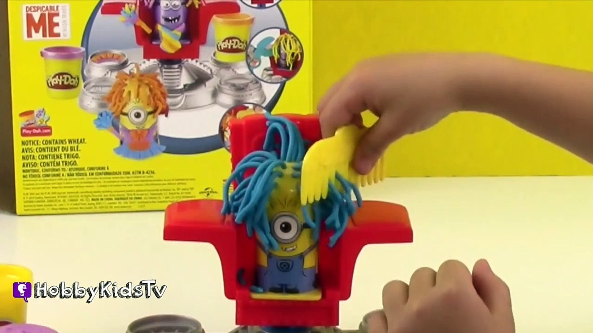 play doh minions hair salon