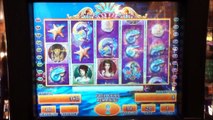 MERMAIDS GOLD Penny Video Slot Machine wiith BONUS COMPILATION Las Vegas Strip Casino