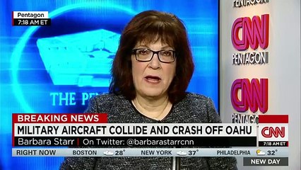 Two military aircraft collide off Hawaii (FULL HD)