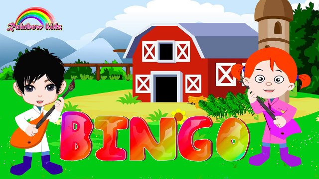 BINGO Dog Song - Nursery Rhyme With Lyrics - Cartoon Animation Rhymes & Songs for Children