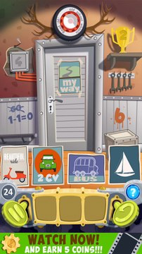 Escape Saga (100 Doors Cartoon) level 24 Walkthrough