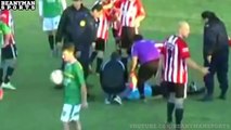 Referee Shockingly Knocked Unconscious For Yellow Carding Argentinian Defender