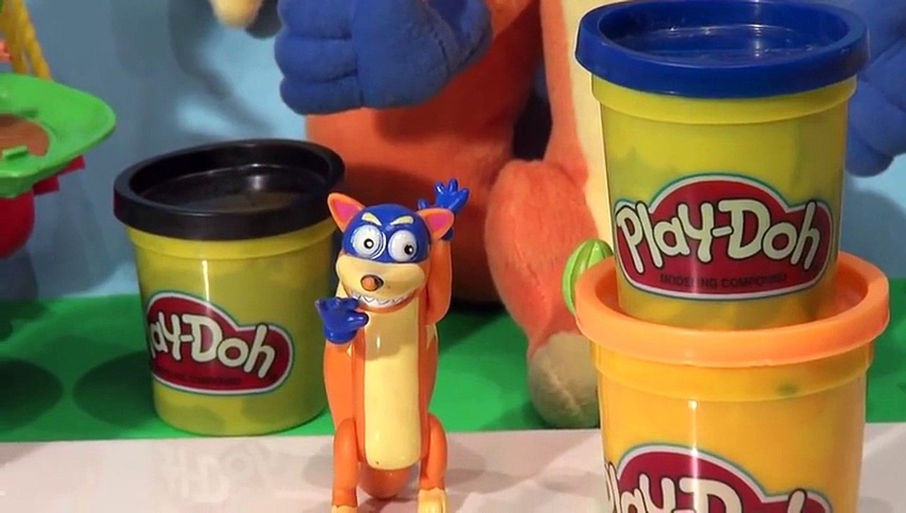 Play Doh Dora the Explorer With Diego Nickelodeon toys review, Muovailuvaha, plastilina, 플
