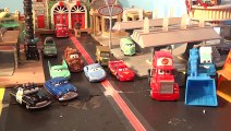 Pixar Cars Hydro Wheels Racers Mack, RED , Lightning , Mater and Rip Clutchgoneski in the