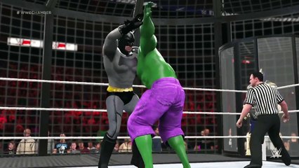 WWE 2K16 Thanos VS Hulk VS Superman VS Batman VS Captain America VS Winter Soldier