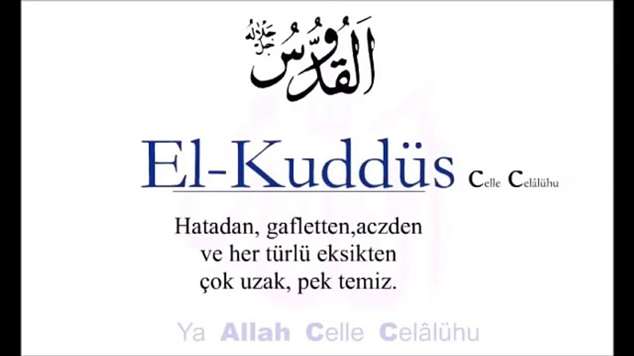 Allah'ın Güzel isimleri