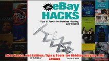 Download PDF  eBay Hacks 2nd Edition Tips  Tools for Bidding Buying and Selling FULL FREE