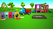 Kids 3D Construction crtns for Children 4: Leo the Truck builds a TRACTOR! {トラクター} Kid