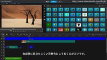 VideoStudioでテキストを追いかける擬似的なカメラワークを作る