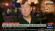 News Reporter Assaults Protester on Live TV (DATA WORLD)