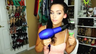 How To Blow Dry FRIZZY/CURLY Hair!