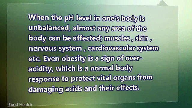 Health Food Nutrition - Alkaline Food List To Avoid Obesity
