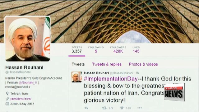 Santions on Iran lifted as UN nuclear watchdog confirms Tehran's compliance with nuclear deal