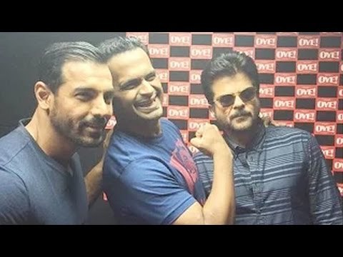 John Abraham & Anil Kapoor Promote Welcome Back @ Fever 104 FM