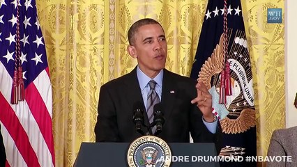 Barack Obama Singing Jumpman by Drake (ft. Andre Drummond) #NBAVOTE