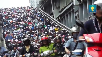 عندما يذهب الشعب التايواني الى العمل في الصباح تحسبه وكأنه نمل