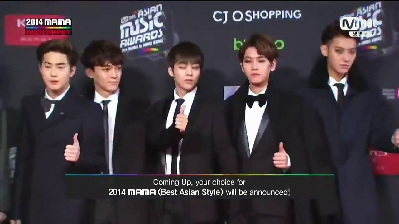 【BTU出品】141203 MAMA in HK Best Asian Style EXO颁奖 [中字]