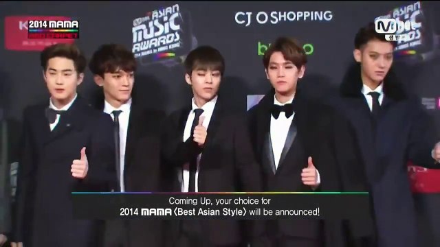 【BTU出品】141203 MAMA in HK Best Asian Style EXO颁奖 [中字]