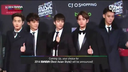 【BTU出品】141203 MAMA in HK Best Asian Style EXO颁奖 [中字]