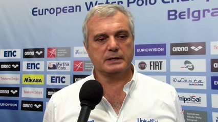 Interviews after Italy won by 16:2 against Turkey – Men Ranking Round, Belgrade 2016 European Championships