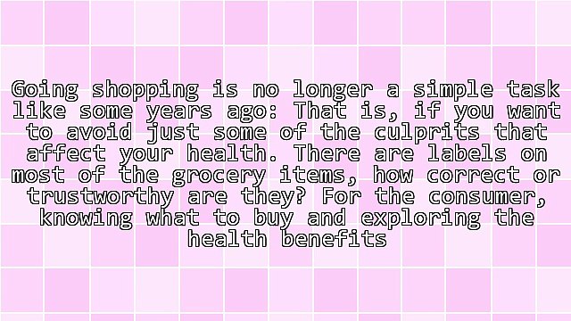 Going Shopping, Be Prepared With a Shopping List for the Grocery Store