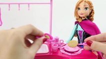 FROZEN Anna Barbie Doll Barbie Bathtime Barbie Doll House Kitchen and Bathroom Toy Videos