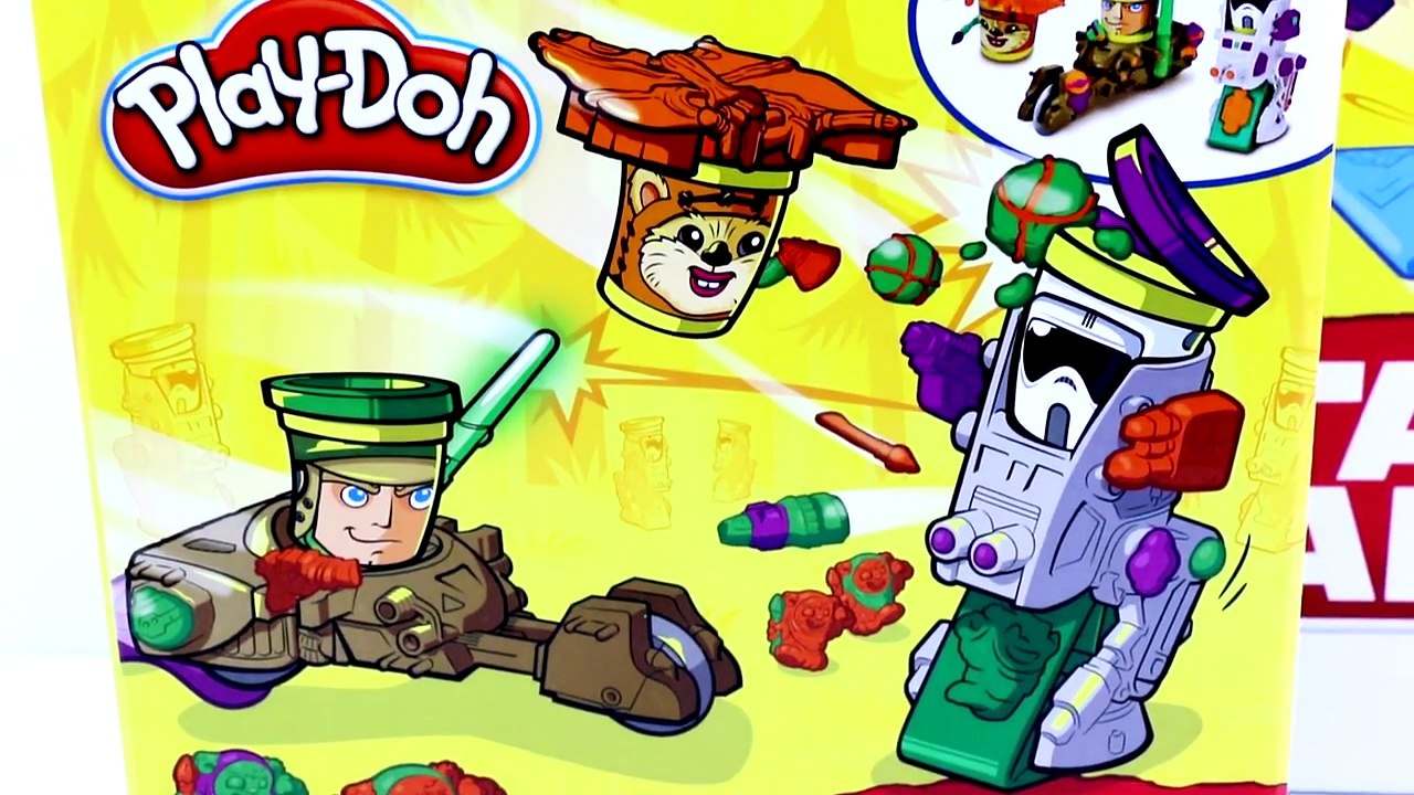 PLAY DOH Star Wars Mission on Endor Can-Heads playset Playdough Battles toys