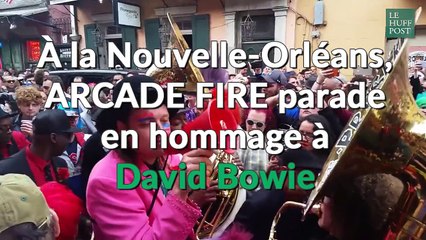 À la Nouvelle-Orléans, Arcade Fire parade en hommage à David Bowie