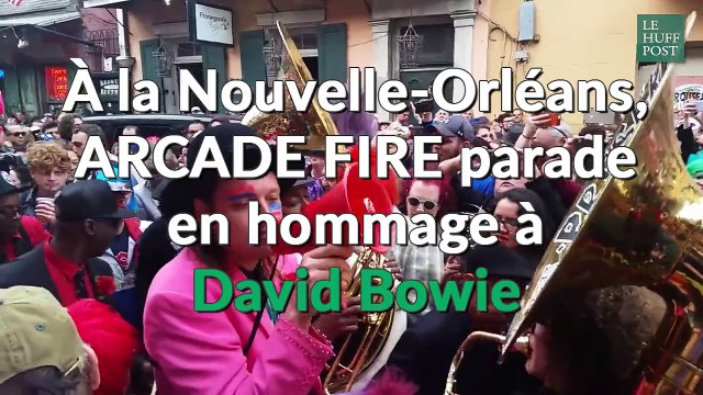 À la Nouvelle-Orléans, Arcade Fire parade en hommage à David Bowie