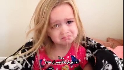 scare child speaking with her mother about bad dream