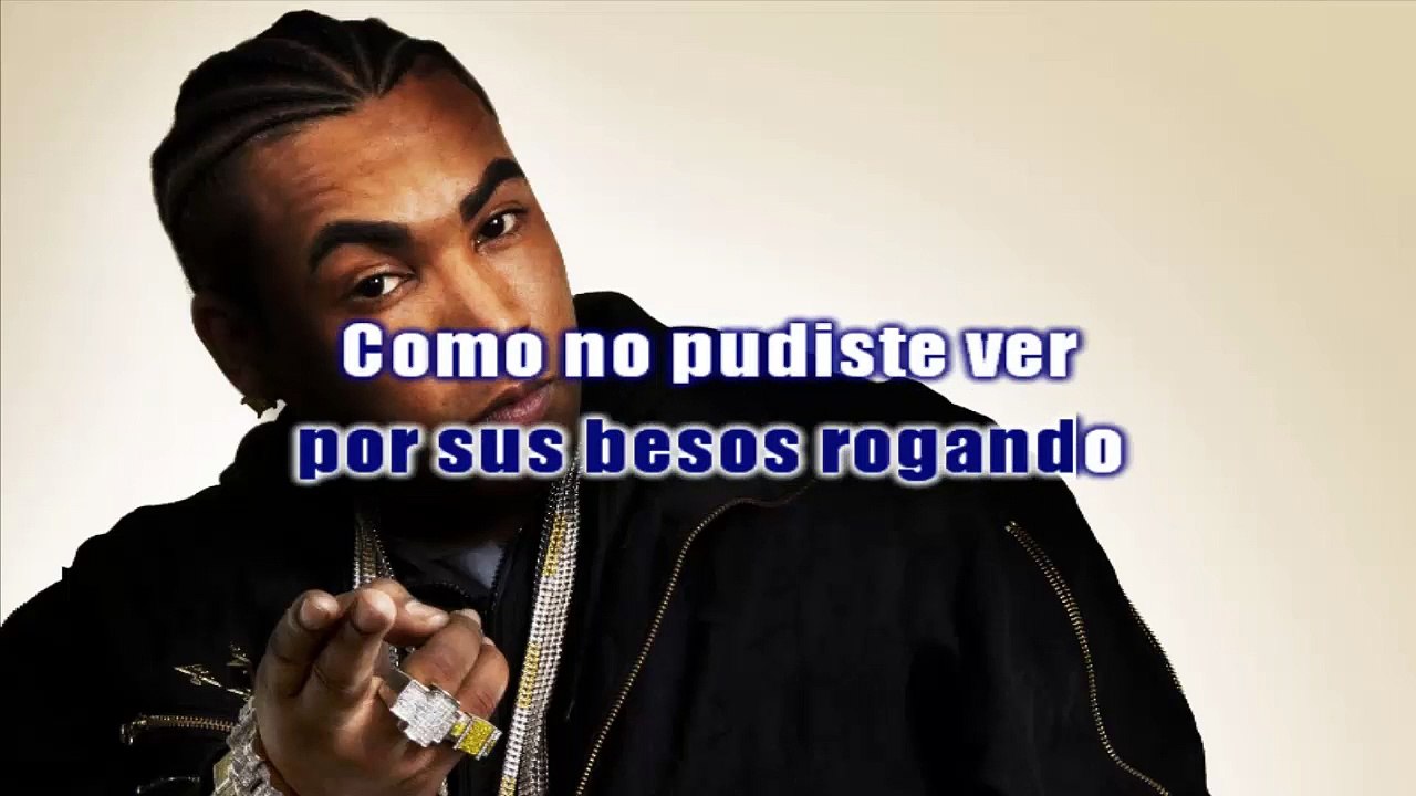 Don Omar - Ayer la ví - karaoke letra