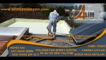 POLİÜRETAN SPREY ALİM İZOLASYON ÇATI TERS TAVAN DUBLEX ÇATI UYGULAMASI 0532 293 92 99