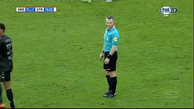 0-1 Bart Ramselaar Goal Holland Eredivisie - 17.01.2016, FC Groningen 0-1 FC Utrecht