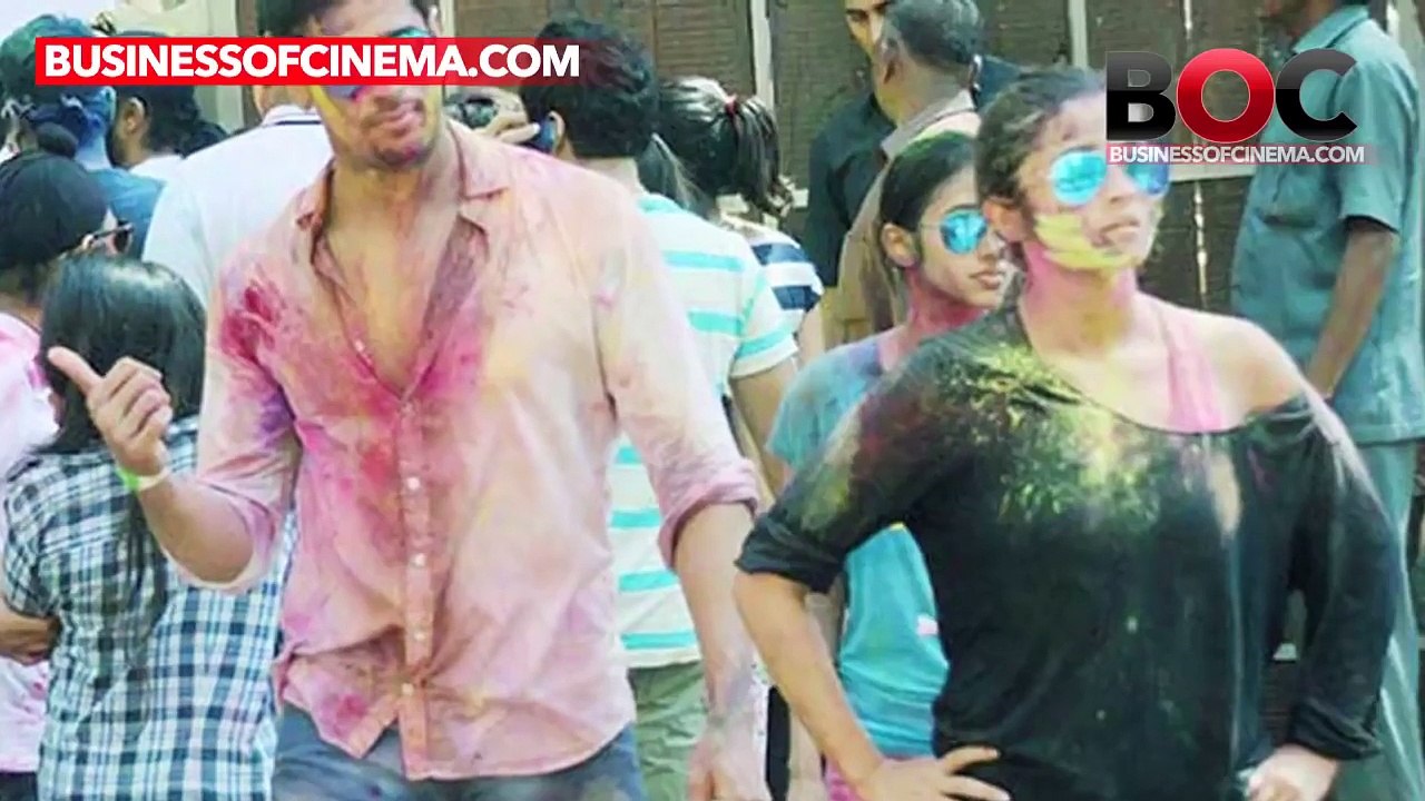 Alia Bhatt And Sidharth Malhotra Celebrate Holi Together