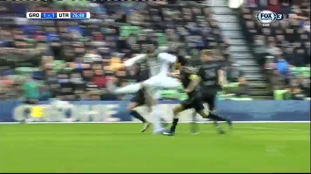 1-1 Alexander Sørloth Goal Holland  Eredivisie - 17.01.2016, FC Groningen 1-1 FC Utrecht